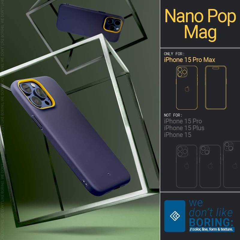 Nano Pop Mag for iPhone 15 Pro Max Case