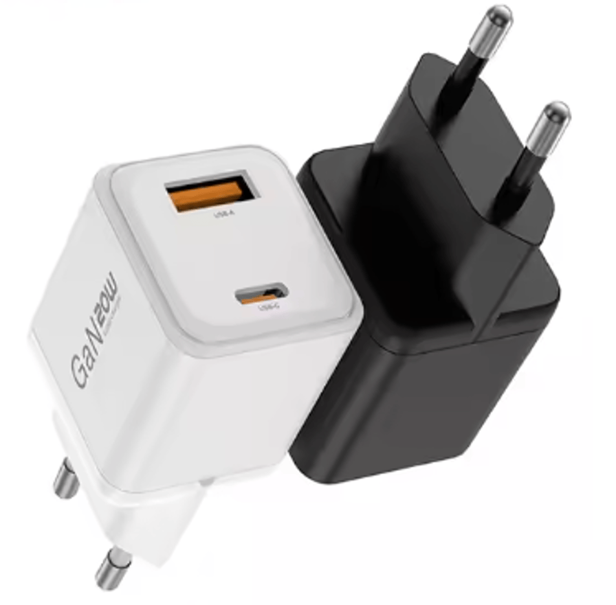 High Quality Free Sample KC certificated PD QC3.0 Dual Ports Fast Charger 20W Fast Charging